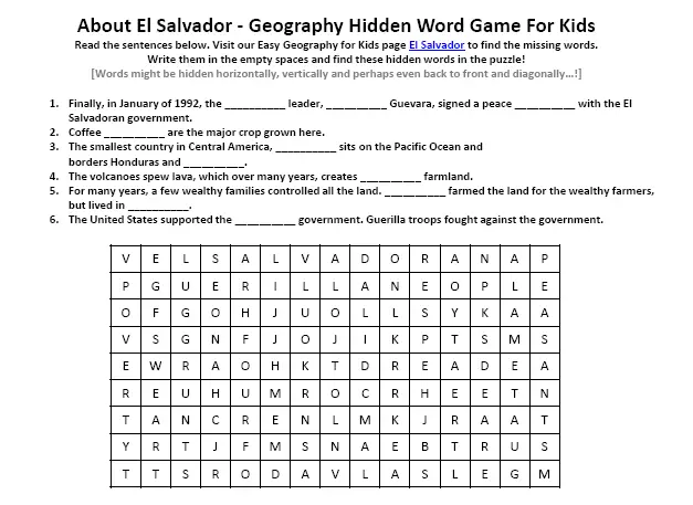 el salvador worksheet free printable word search puzzles online el salvador worksheet free printable